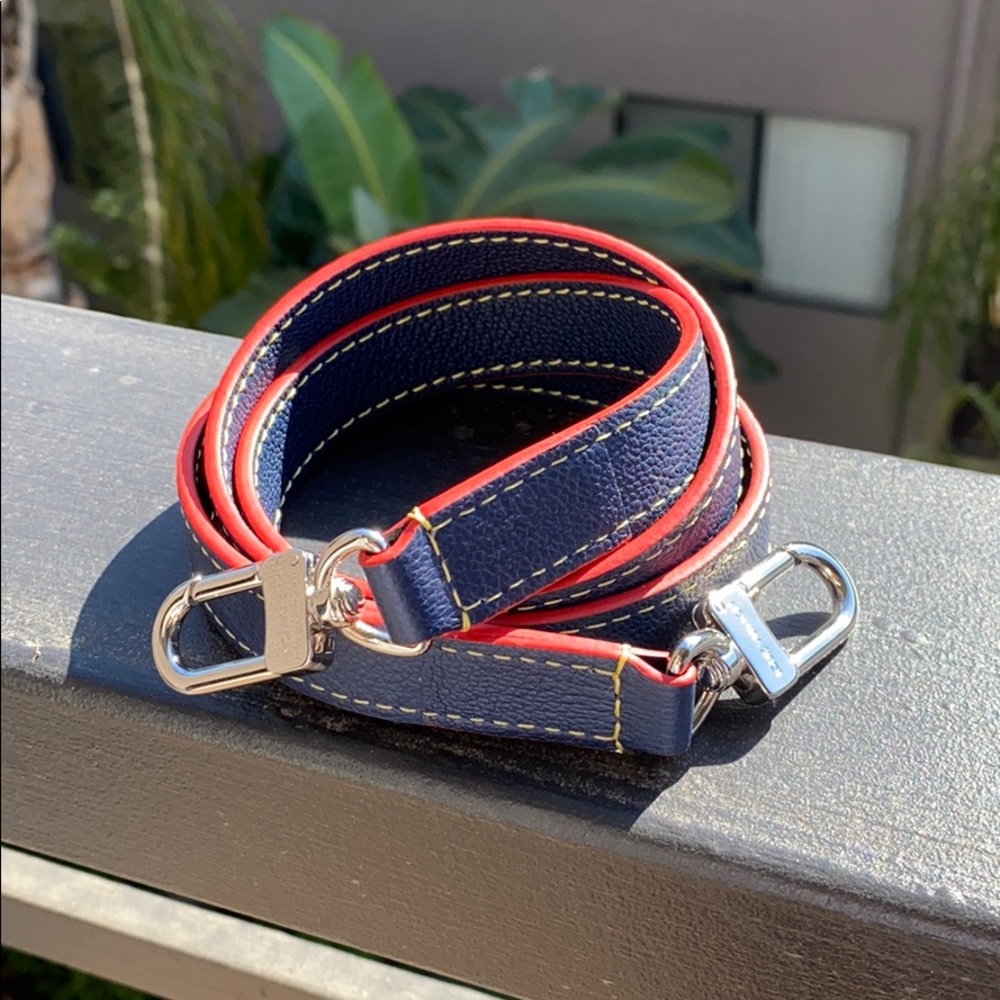 🆕LOUIS VUITTON LEATHER PURSE STRAP💙❤️🩵💔❤️‍🔥❤️‍🩹❣️